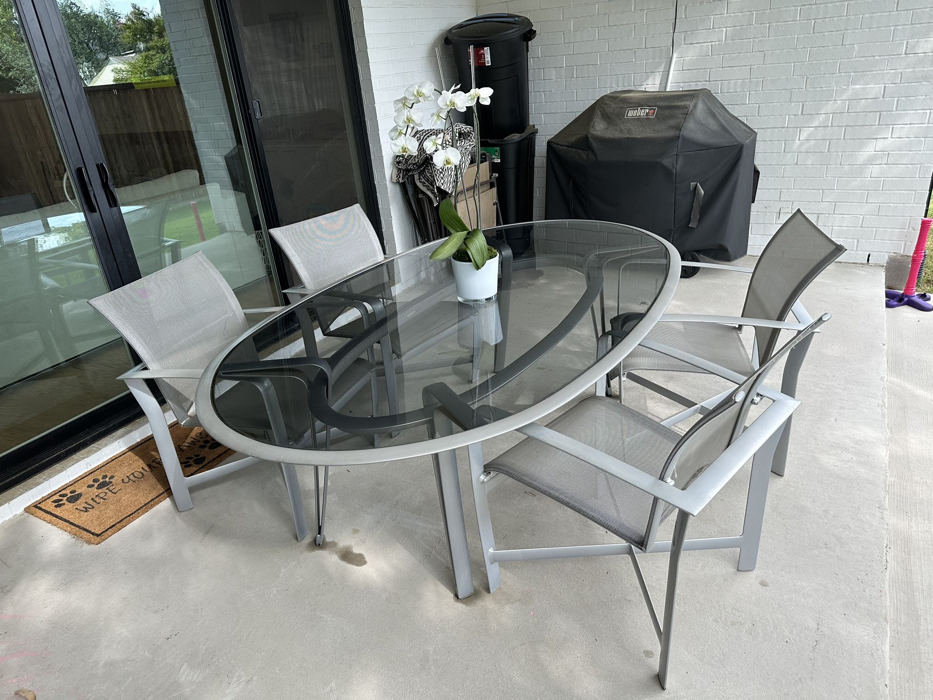 Brown Jordan Patio Dining Set (Originally Purchased for $15K) – High-End Outdoor Furniture