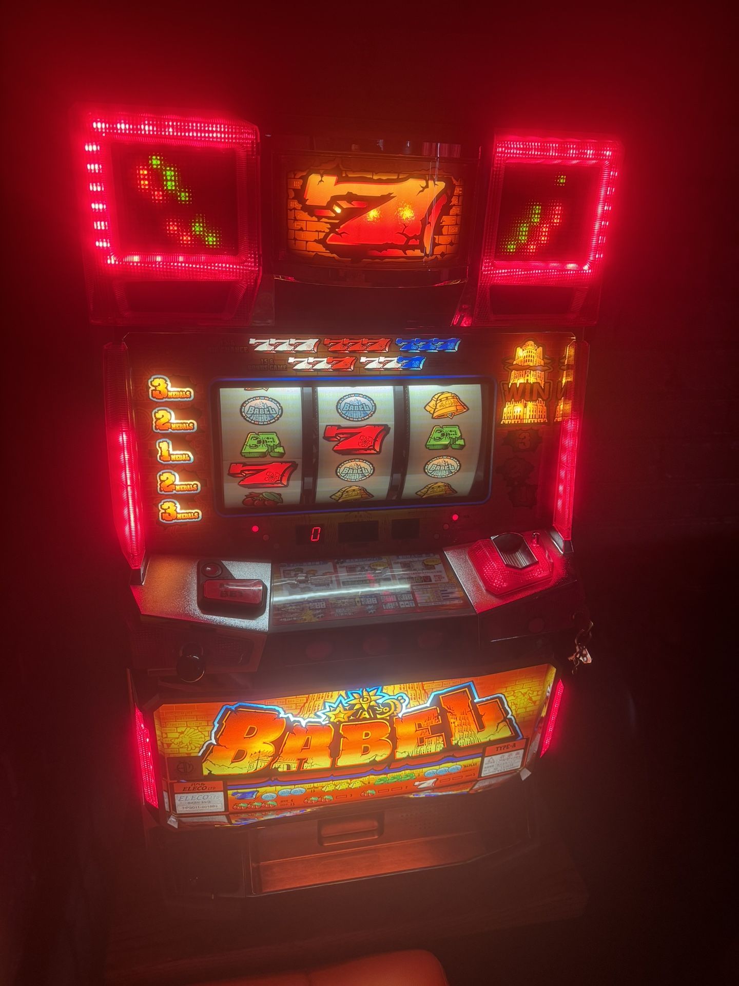 Super Fun Babel Pachislo Slot Machine in Great Working Order! Very