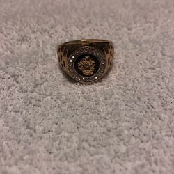Men’s lion 18k gold filled size 11 ring