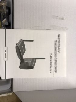 Wireless audio/video transmitter and receiver brand new.
