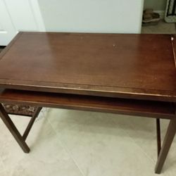 FREE Brown Wooden Office Desk Pickup Only