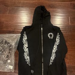 Brand New Chrome Hearts Zip-Up Hoodie