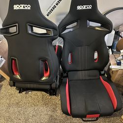 Sparco R333 Motorsport Seats (pair) with Sliders & Hardware