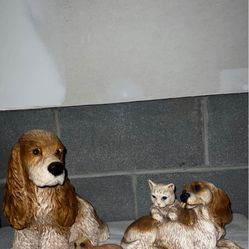 🐾 Adorable Dog & Cat Figurine Collection – Set of 3 🐾
