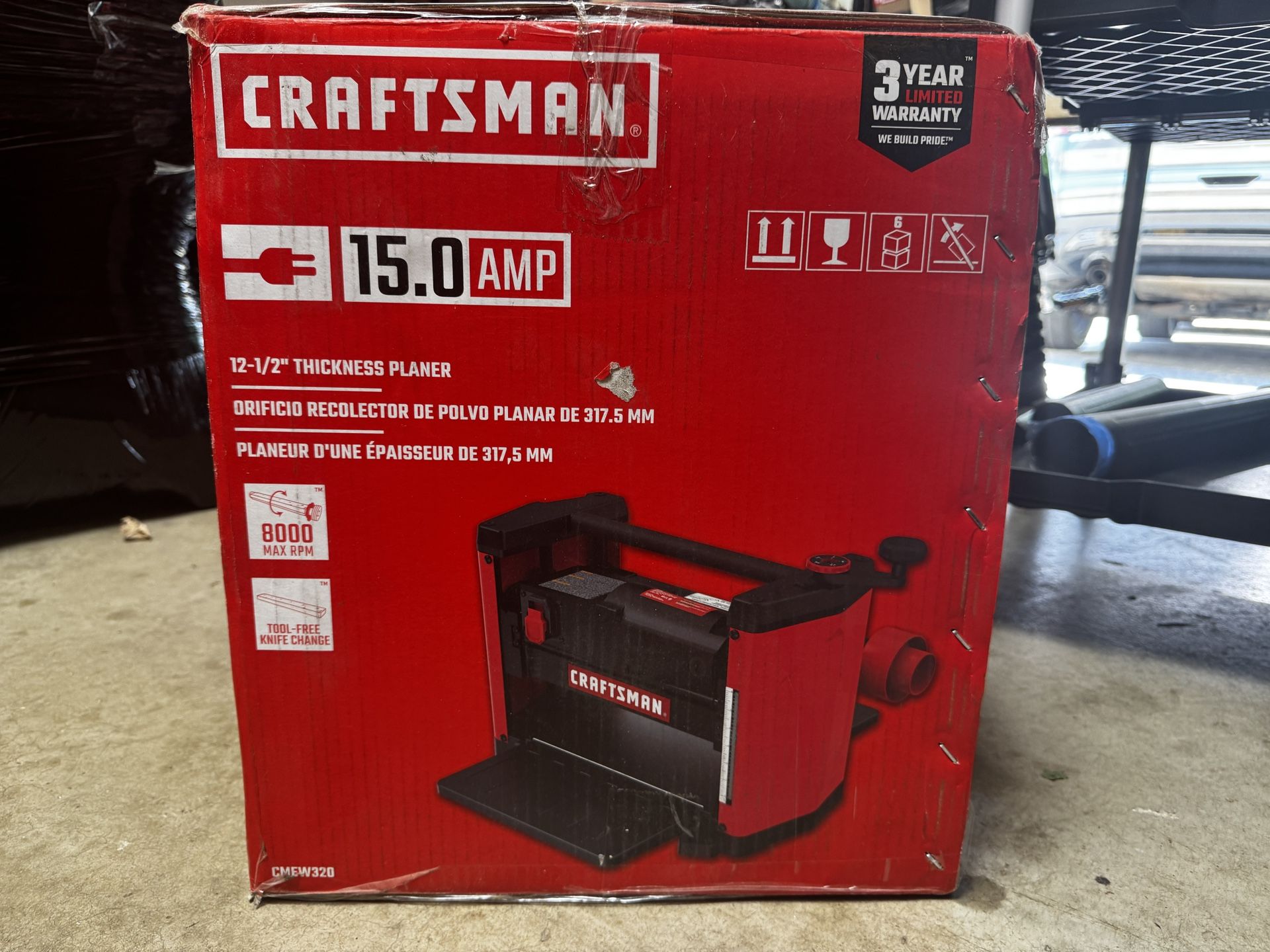 CRAFTSMAN Planer, 15 Amp
