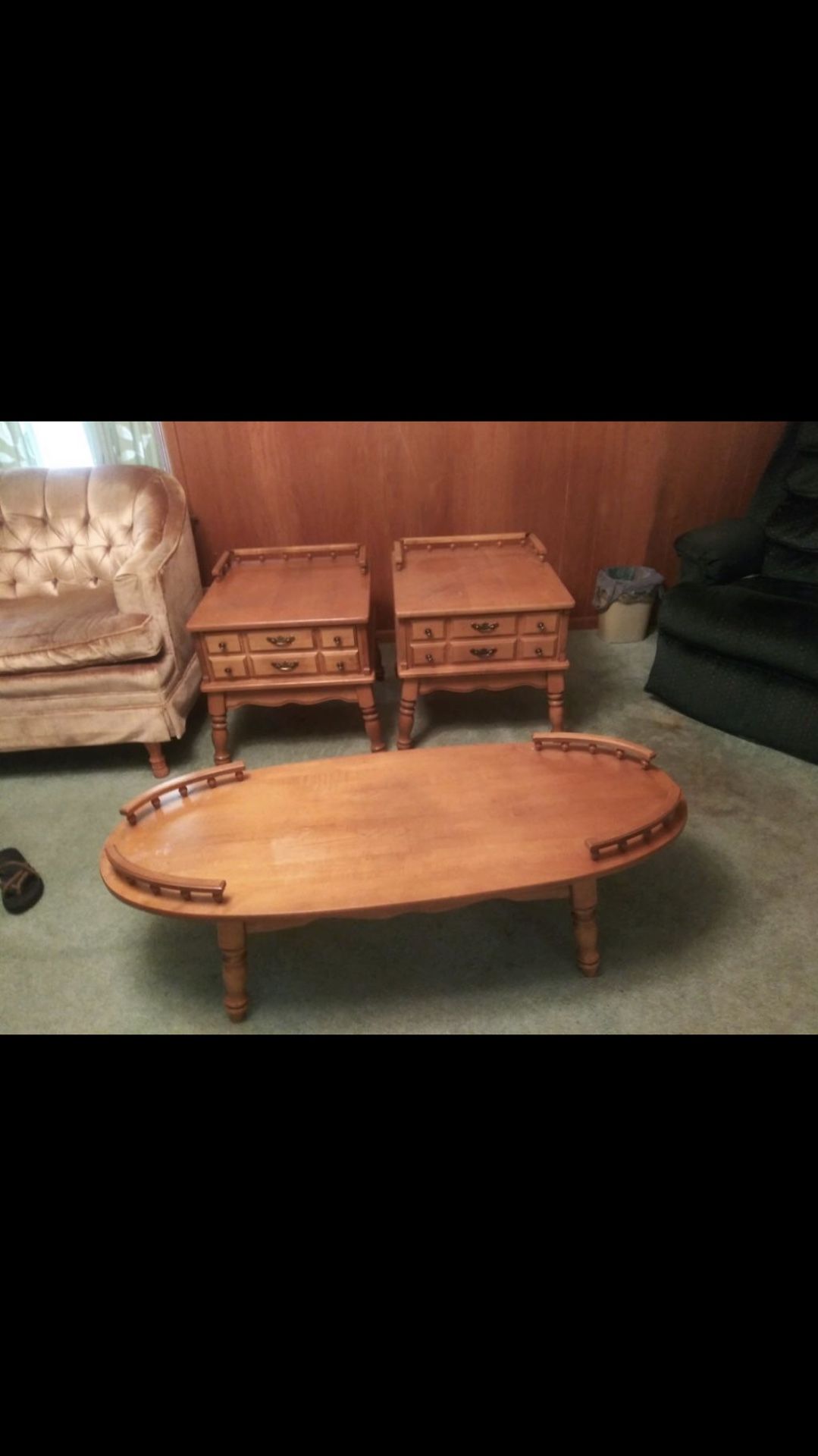 Coffee Table And Chairs Antique 