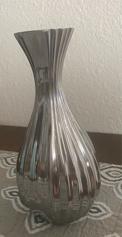 Small silver vase