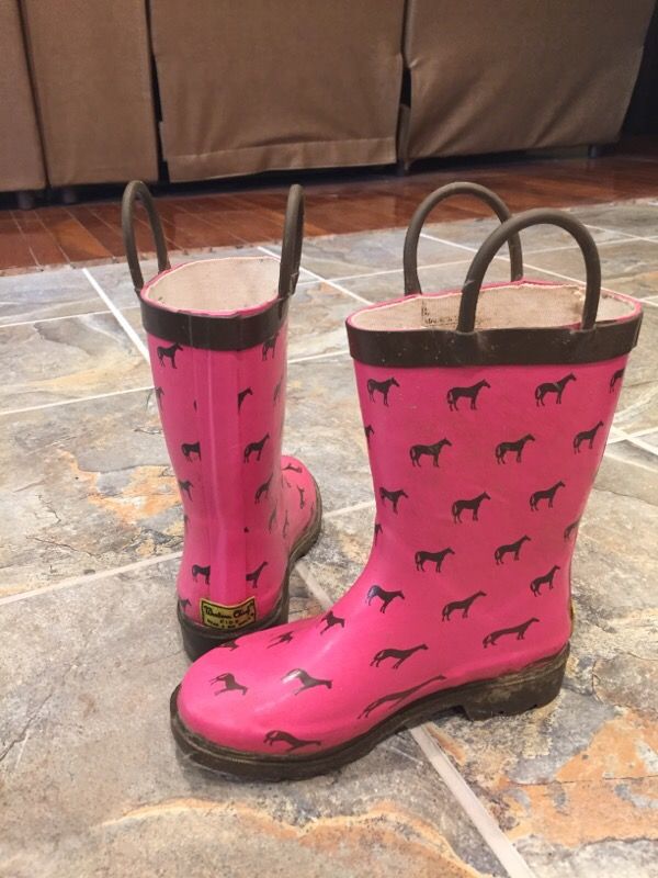 Little girls rain boots