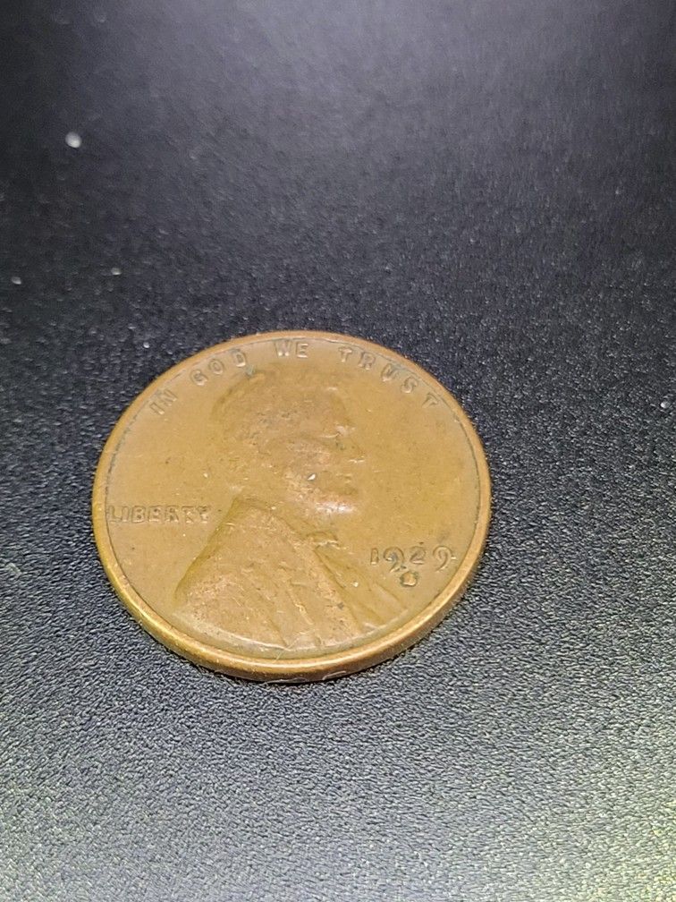 1929 S Wheat Penny Error
