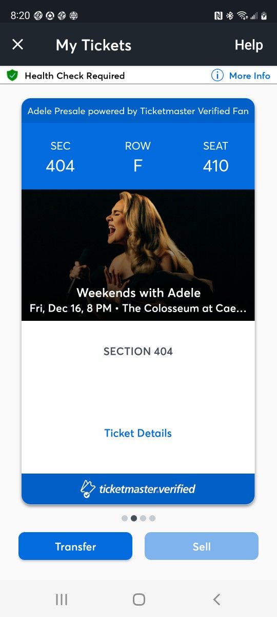 Weekend With Adele in Vegas Tickets