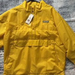 adidas Daniel Patrick DP Anorak Yellow Men's Jacket Size L Half-Zip