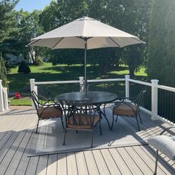 Patio Set - 6 Chairs & Two Tables