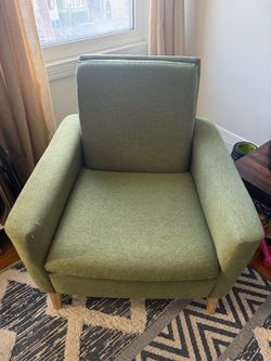 Green arm chair