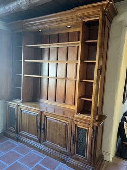 Bookcase. Solid wood nice piece of furniture .