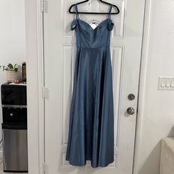 Metalic blue dress