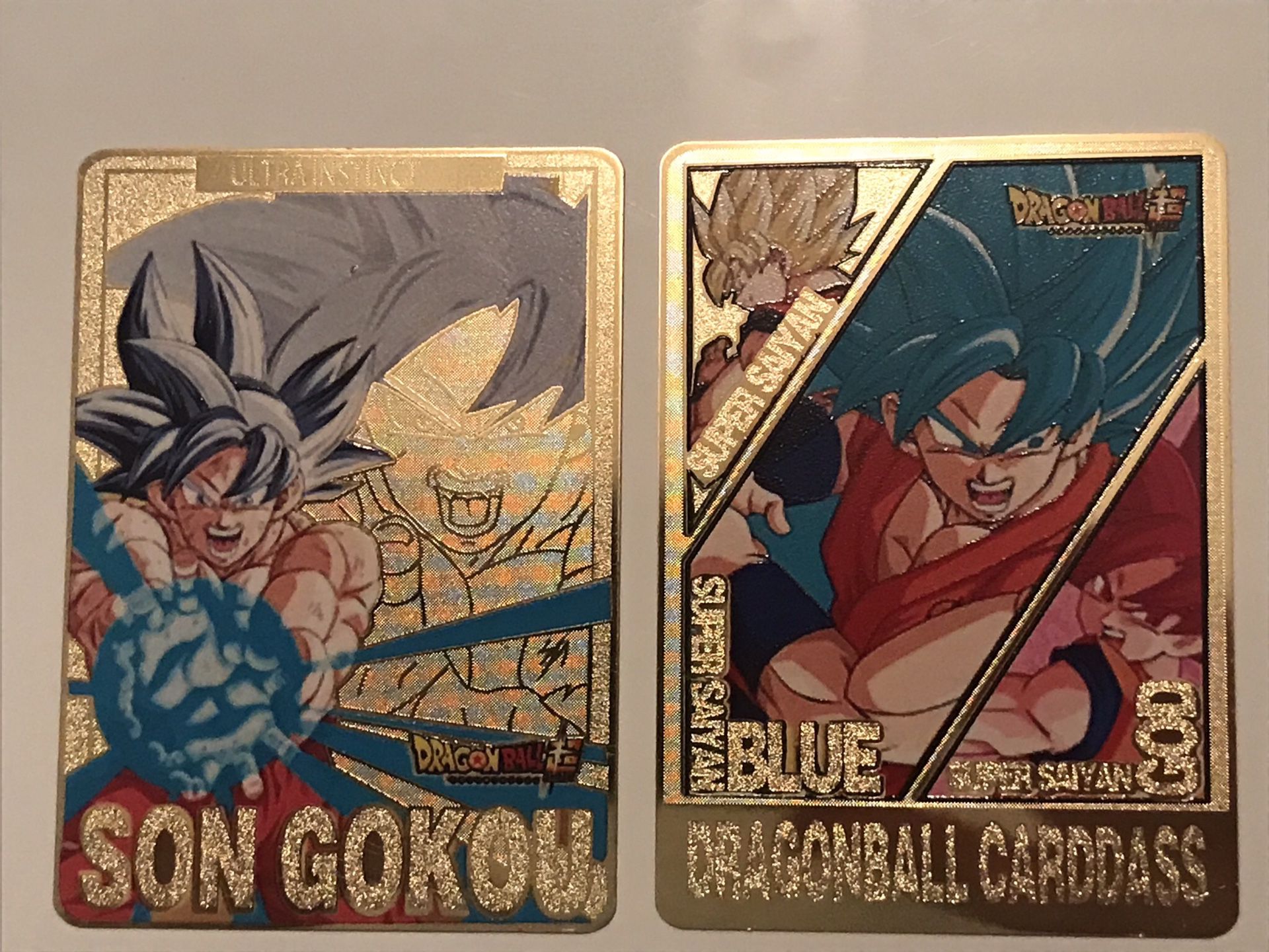 Goku Metal Dragonball card