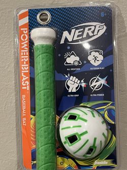Nerf Power-Blast Baseball Bat And Ball Set