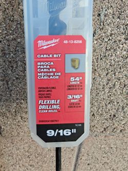 Milwaukee Cable Bit 54 " X 9/16"