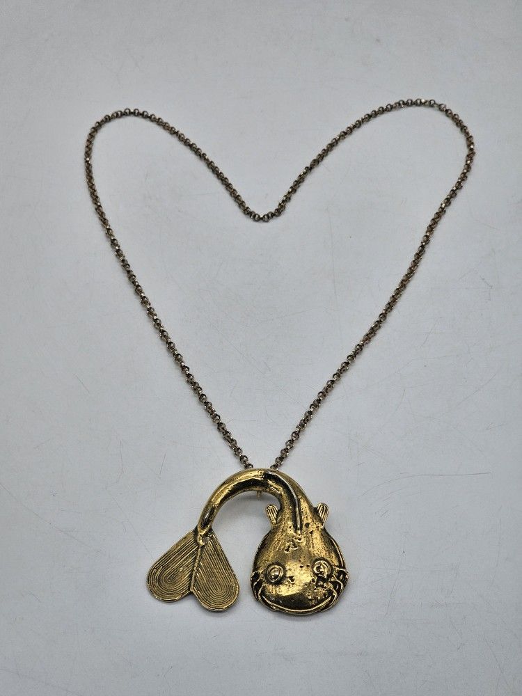 Alva Museum Catfish Pendant Necklace Replicas Vintage