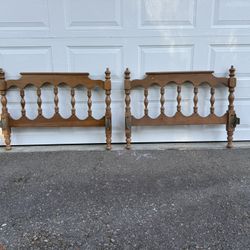 Vintage Wood Twin Bed