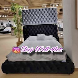 NEW QUEEN BED FRAME AND MATTRESS 