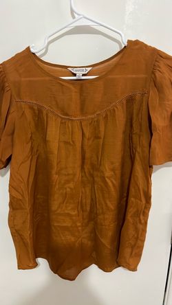 Nanette Lepore Rust Orange Blouse