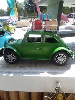 cool metal tabletop vw bug