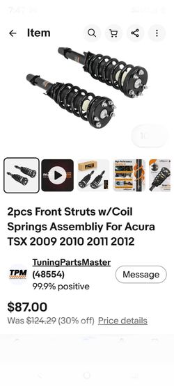 TWO FRONT STRUTS