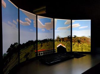 Computer Monitors on Rotating Stands