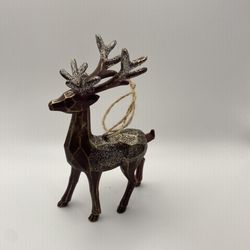 Carved Woodland Reindeer Ornament 