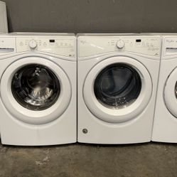 WHIRLPOOL XL CAPACITY WASHER DRYER ELECTRIC SET 