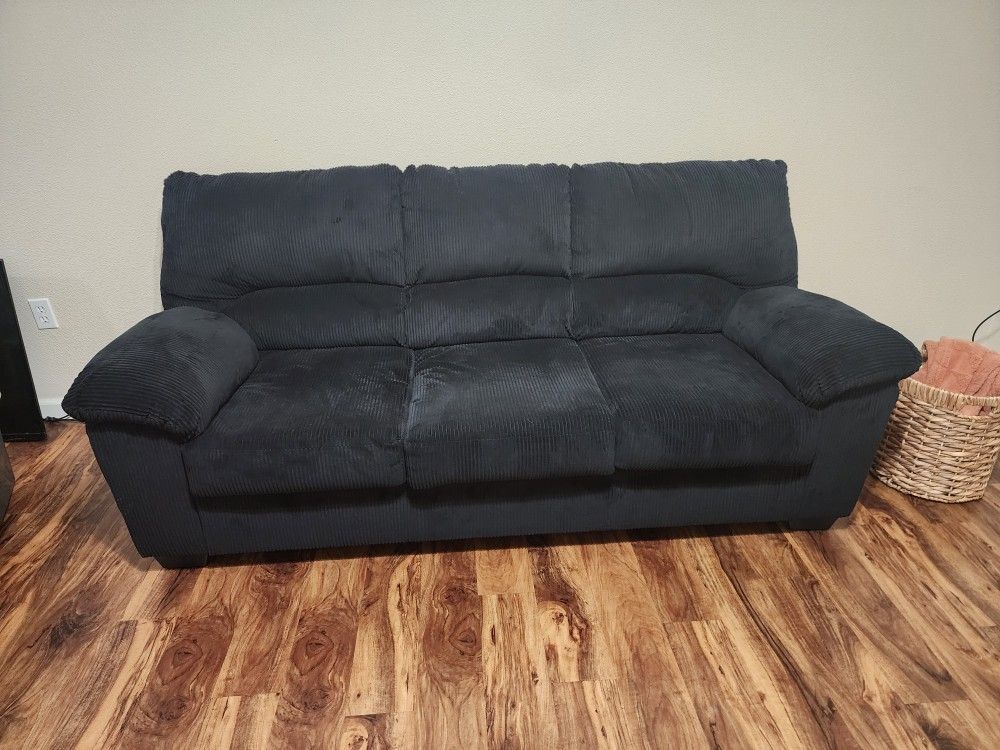 Black Corduroy Couch