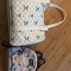 Disney Stitch Duffel Bag And Backpack