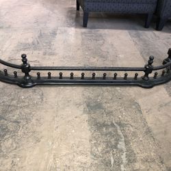 Antique Style Fireplace Fender Pewter Finish
