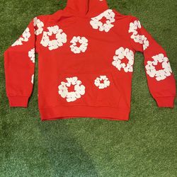 Denim Tears Cotton Wreath Sweatshirt Red Medium