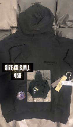essential hoodie black