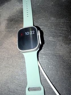 Apple Watch Ultra with Light Green Band