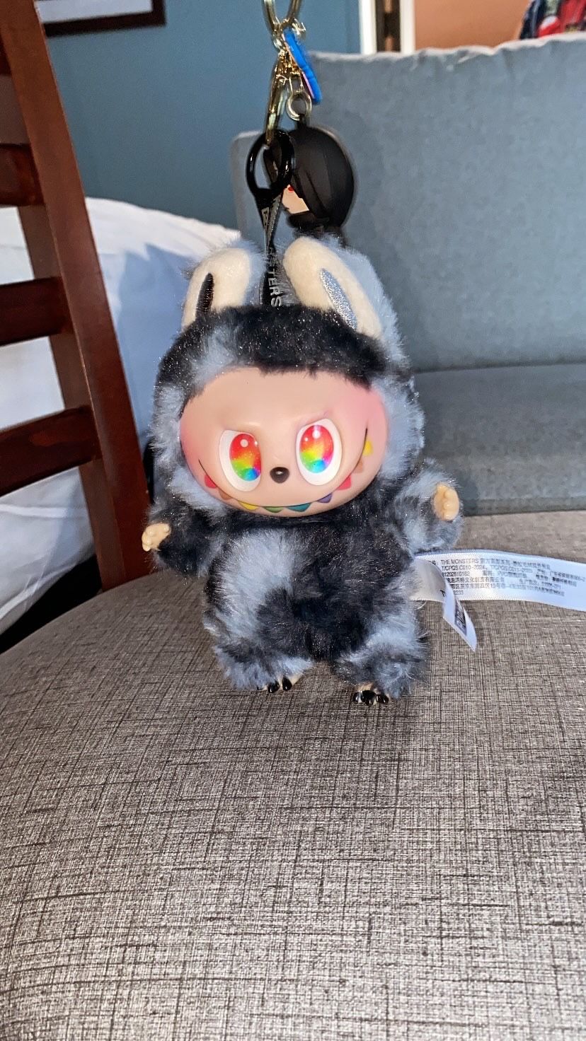Black And Rainbow Labubu
