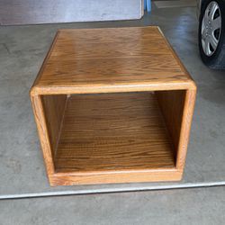 Solid Oak End Table  