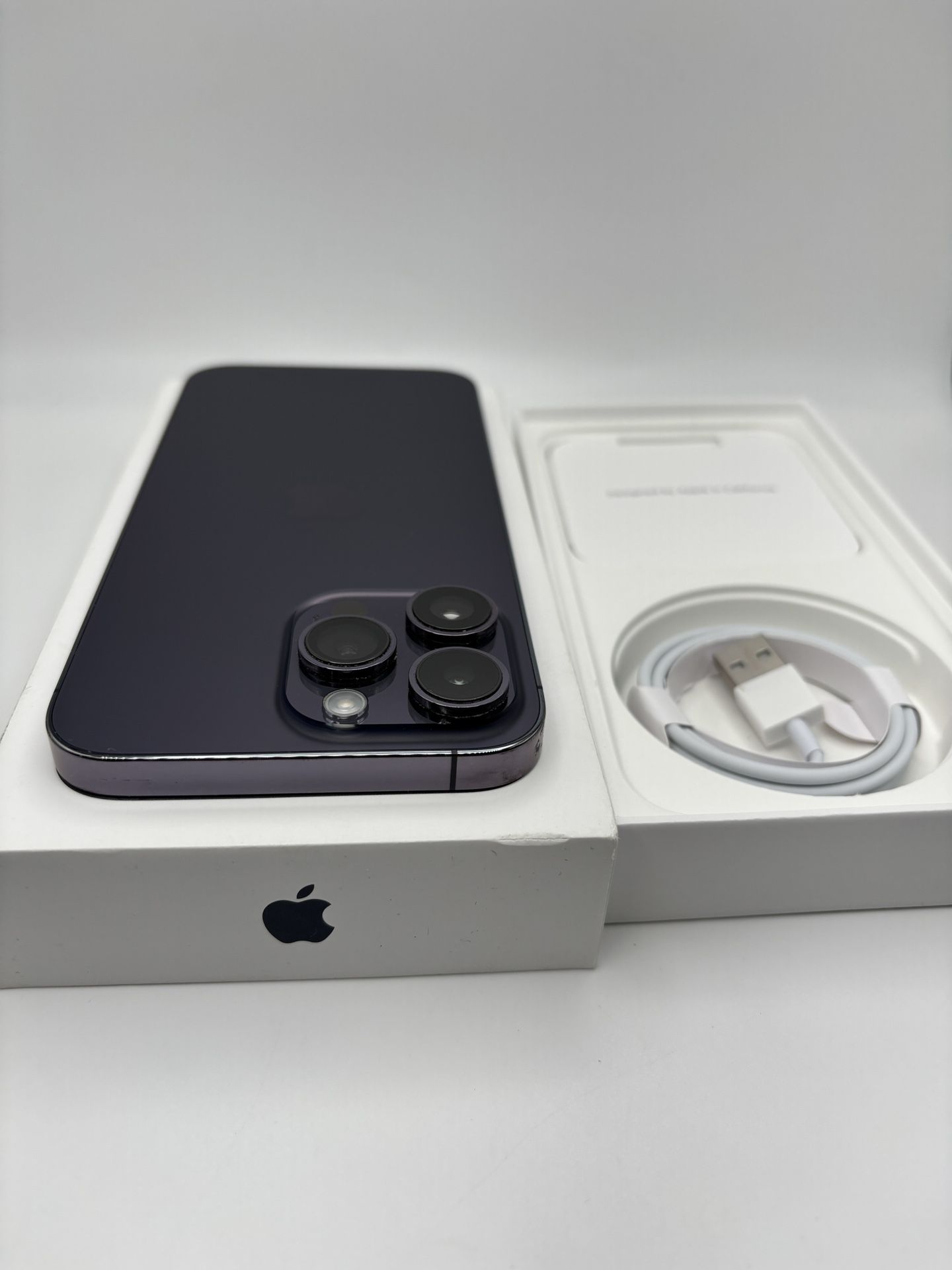 Purple iPhone 14 Pro Max 128gb unlocked for any carrier battery health 77% (Battery last all day) all original and in in excellent condition +++++Span