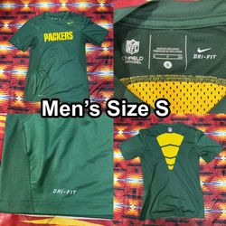 Nike Dri-FIT Green Bay Packers NFL On Field Training Green T-Shirt Mens Small
