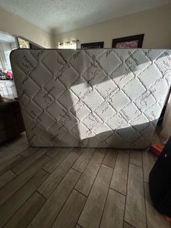 Bed frame and mattress