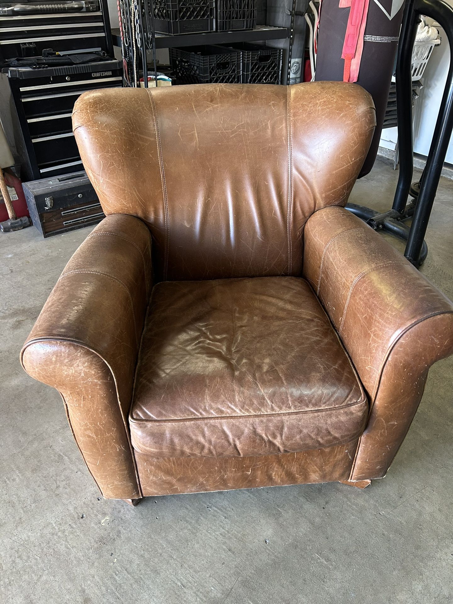 Brown Leather Chair