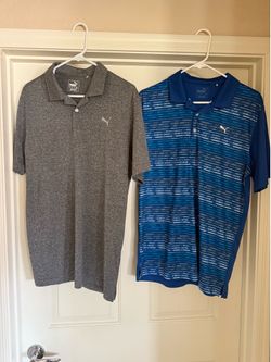 Men’s Moisture Wicking Polo Shirts M/L New Condition 2 shirts!