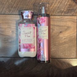 Sweet Pea Body Lotion And Fragrance Mists 