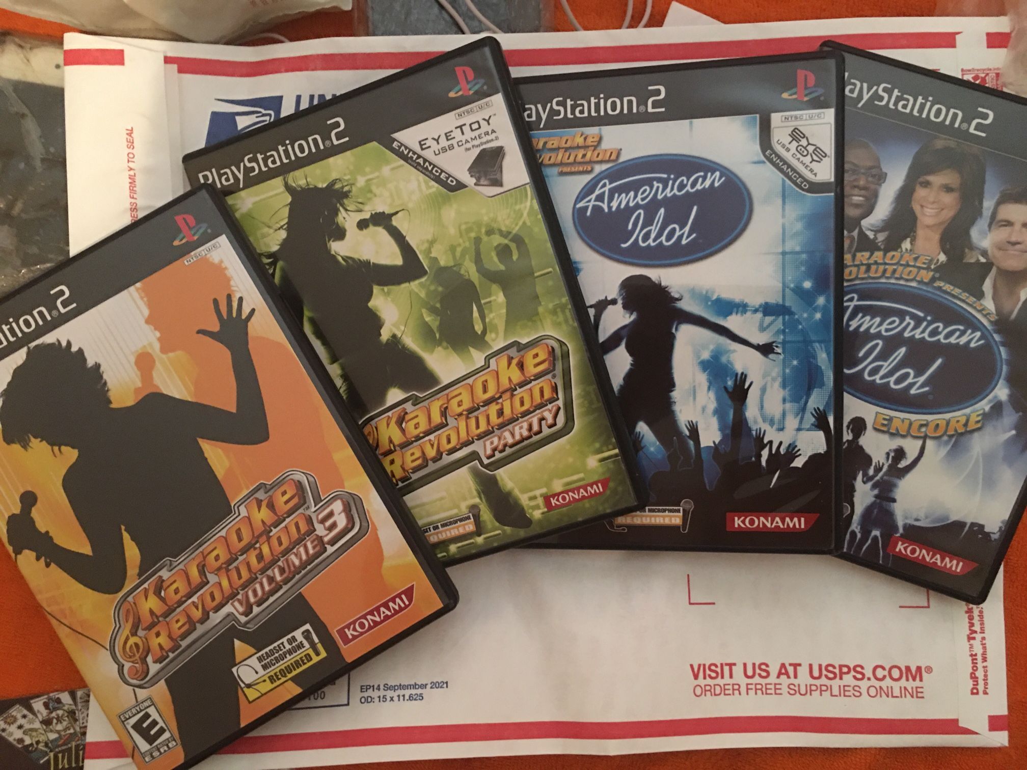 NEW Karaoke Revolution Bundle-4 Games-Playstation 2-PS2 INCLUDES: -Karaoke Revolution Volume 3 -Karaoke Revolution Party -Karaoke Revolution present