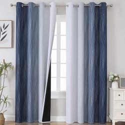 NEW! Energy Saving, Thermal, Blackout Curtains  Size 52”W  x 84”L