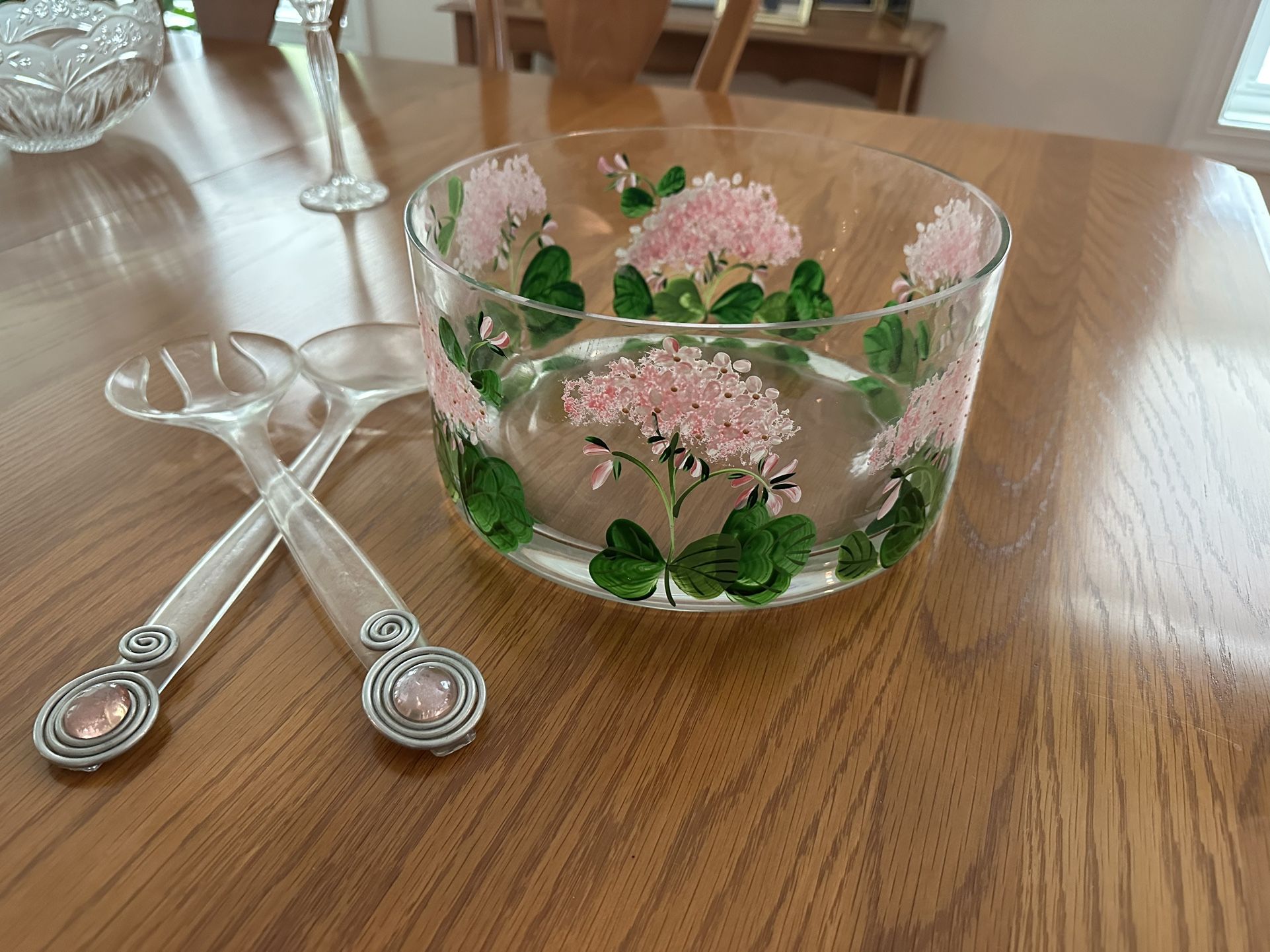 Salad Bowl With Tongs