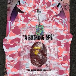 🌸PINK BAPE CAMO SHARK HOODIE🌸