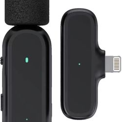 Professional Wireless Lavaliere Lapel Microphone for iPhone, iPad. Recording Mic for Video Recording, TikTok Live Steam, Vloggers, Youtubers, Clip-on 